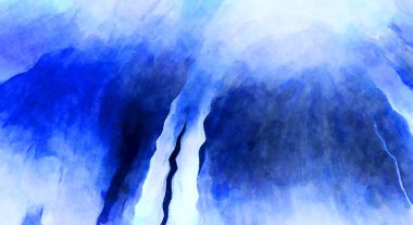 Soyut suluboya sanat eserleri. Fırça boyalı dijital resim. Renkli yaratıcı suluboya çizimi.