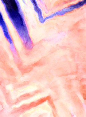 Soyut suluboya sanat eserleri. Fırça boyalı dijital resim. Renkli yaratıcı suluboya çizimi.