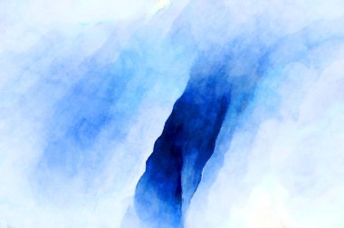 Soyut suluboya sanat eserleri. Fırça boyalı dijital resim. Renkli yaratıcı suluboya çizimi.