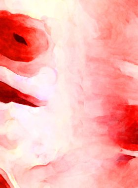 Soyut suluboya sanat eserleri. Fırça boyalı dijital resim. Renkli yaratıcı suluboya çizimi.