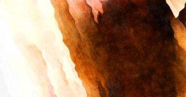 Soyut suluboya sanat eserleri. Fırça boyalı dijital resim. Renkli yaratıcı suluboya çizimi.