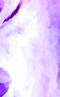 Soyut suluboya sanat eserleri. Fırça boyalı dijital resim. Renkli yaratıcı suluboya çizimi.