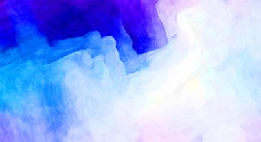 Soyut suluboya sanat eserleri. Fırça boyalı dijital resim. Renkli yaratıcı suluboya çizimi.