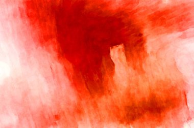 Soyut suluboya sanat eserleri. Fırça boyalı dijital resim. Renkli yaratıcı suluboya çizimi.