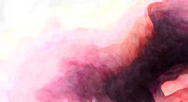 Soyut suluboya sanat eserleri. Fırça boyalı dijital resim. Renkli yaratıcı suluboya çizimi.