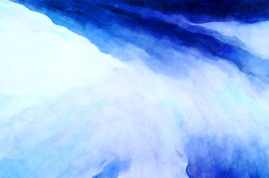 Soyut suluboya sanat eserleri. Fırça boyalı dijital resim. Renkli yaratıcı suluboya çizimi.