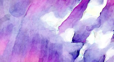 Soyut suluboya sanat eserleri. Fırça boyalı dijital resim. Renkli yaratıcı suluboya çizimi.