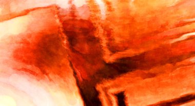 Soyut suluboya sanat eserleri. Fırça boyalı dijital resim. Renkli yaratıcı suluboya çizimi.