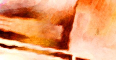 Soyut suluboya sanat eserleri. Fırça boyalı dijital resim. Renkli yaratıcı suluboya çizimi.