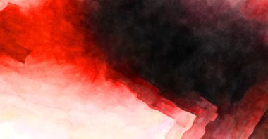 Soyut suluboya sanat eserleri. Fırça boyalı dijital resim. Renkli yaratıcı suluboya çizimi.