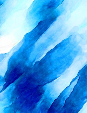 Soyut suluboya sanat eserleri. Fırça boyalı dijital resim. Renkli yaratıcı suluboya çizimi.