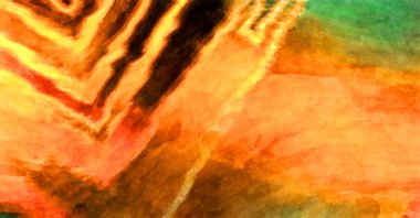 Soyut suluboya sanat eserleri. Fırça boyalı dijital resim. Renkli yaratıcı suluboya çizimi.