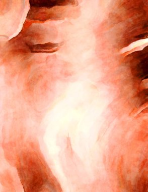 Soyut suluboya sanat eserleri. Fırça boyalı dijital resim. Renkli yaratıcı suluboya çizimi.