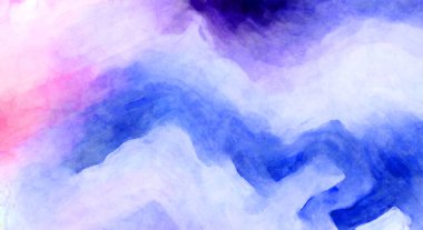 Soyut suluboya sanat eserleri. Fırça boyalı dijital resim. Renkli yaratıcı suluboya çizimi.