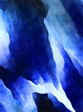 Soyut suluboya sanat eserleri. Fırça boyalı dijital resim. Renkli yaratıcı suluboya çizimi.