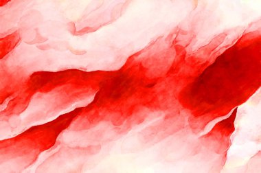 Soyut suluboya sanat eserleri. Fırça boyalı dijital resim. Renkli yaratıcı suluboya çizimi.