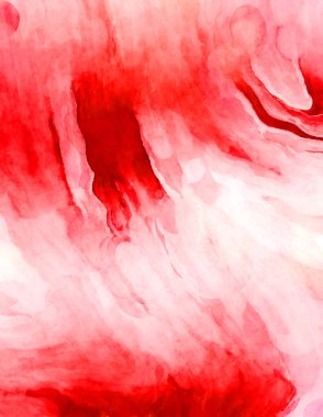 Soyut suluboya sanat eserleri. Fırça boyalı dijital resim. Renkli yaratıcı suluboya çizimi.