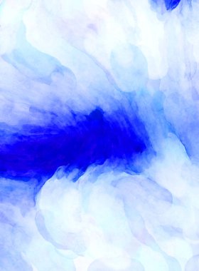 Soyut suluboya sanat eserleri. Fırça boyalı dijital resim. Renkli yaratıcı suluboya çizimi.