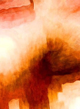 Soyut suluboya sanat eserleri. Fırça boyalı dijital resim. Renkli yaratıcı suluboya çizimi.