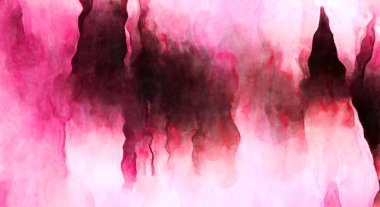 Soyut suluboya sanat eserleri. Fırça boyalı dijital resim. Renkli yaratıcı suluboya çizimi.