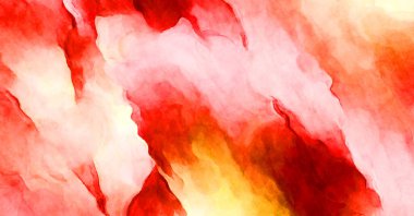 Soyut suluboya sanat eserleri. Fırça boyalı dijital resim. Renkli yaratıcı suluboya çizimi.