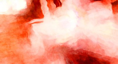 Soyut suluboya sanat eserleri. Fırça boyalı dijital resim. Renkli yaratıcı suluboya çizimi.