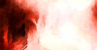 Soyut suluboya sanat eserleri. Fırça boyalı dijital resim. Renkli yaratıcı suluboya çizimi.