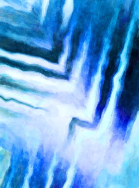 Soyut suluboya sanat eserleri. Fırça boyalı dijital resim. Renkli yaratıcı suluboya çizimi.