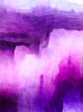 Soyut suluboya sanat eserleri. Fırça boyalı dijital resim. Renkli yaratıcı suluboya çizimi.