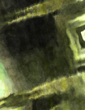 Soyut suluboya sanat eserleri. Fırça boyalı dijital resim. Renkli yaratıcı suluboya çizimi.