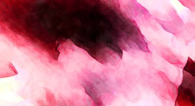 Soyut suluboya sanat eserleri. Fırça boyalı dijital resim. Renkli yaratıcı suluboya çizimi.