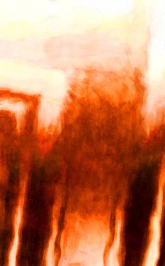 Soyut suluboya sanat eserleri. Fırça boyalı dijital resim. Renkli yaratıcı suluboya çizimi.