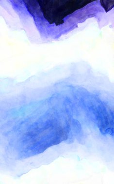 Soyut suluboya sanat eserleri. Fırça boyalı dijital resim. Renkli yaratıcı suluboya çizimi.