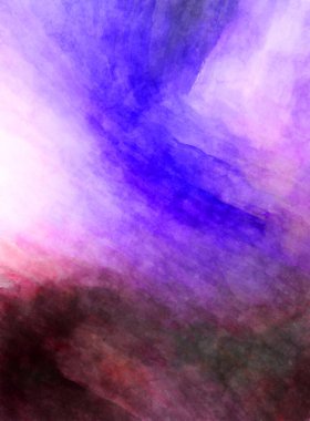 Soyut suluboya sanat eserleri. Fırça boyalı dijital resim. Renkli yaratıcı suluboya çizimi.