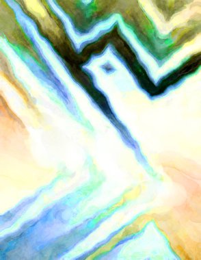 Soyut suluboya sanat eserleri. Fırça boyalı dijital resim. Renkli yaratıcı suluboya çizimi.