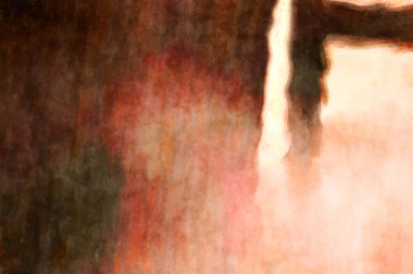 Soyut suluboya sanat eserleri. Fırça boyalı dijital resim. Renkli yaratıcı suluboya çizimi.