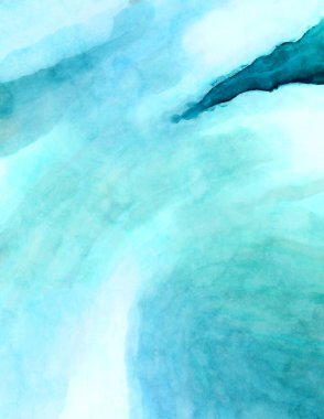 Soyut suluboya sanat eserleri. Fırça boyalı dijital resim. Renkli yaratıcı suluboya çizimi.