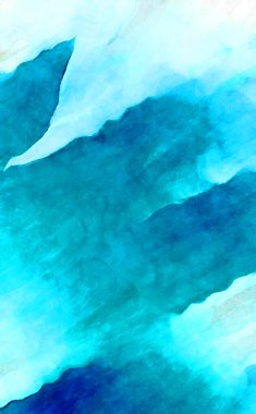 Soyut suluboya sanat eserleri. Fırça boyalı dijital resim. Renkli yaratıcı suluboya çizimi.