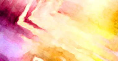 Soyut suluboya sanat eserleri. Fırça boyalı dijital resim. Renkli yaratıcı suluboya çizimi.