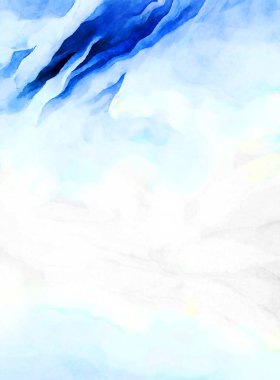 Soyut suluboya sanat eserleri. Fırça boyalı dijital resim. Renkli yaratıcı suluboya çizimi.