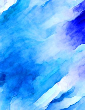 Soyut suluboya sanat eserleri. Fırça boyalı dijital resim. Renkli yaratıcı suluboya çizimi.