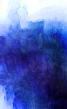 Soyut suluboya sanat eserleri. Fırça boyalı dijital resim. Renkli yaratıcı suluboya çizimi.