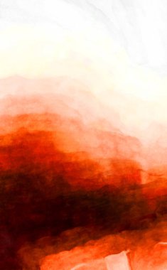 Soyut suluboya sanat eserleri. Fırça boyalı dijital resim. Renkli yaratıcı suluboya çizimi.