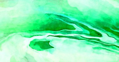 Soyut suluboya sanat eserleri. Fırça boyalı dijital resim. Renkli yaratıcı suluboya çizimi.