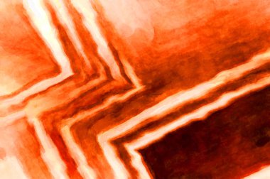 Soyut suluboya sanat eserleri. Fırça boyalı dijital resim. Renkli yaratıcı suluboya çizimi.