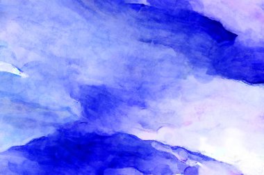 Soyut suluboya sanat eserleri. Fırça boyalı dijital resim. Renkli yaratıcı suluboya çizimi.