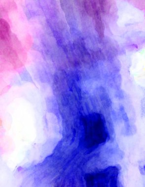 Soyut suluboya sanat eserleri. Fırça boyalı dijital resim. Renkli yaratıcı suluboya çizimi.