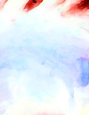 Soyut suluboya sanat eserleri. Fırça boyalı dijital resim. Renkli yaratıcı suluboya çizimi.