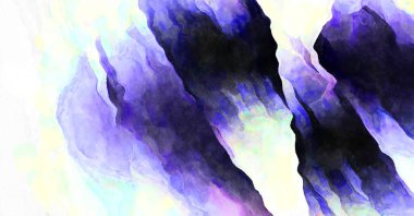 Soyut suluboya sanat eserleri. Fırça boyalı dijital resim. Renkli yaratıcı suluboya çizimi.