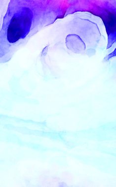 Soyut suluboya sanat eserleri. Fırça boyalı dijital resim. Renkli yaratıcı suluboya çizimi.